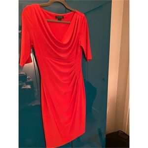 Ralph Lauren coral stretch dress